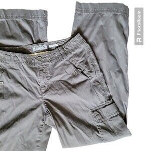 Liz Claiborne Grey Cargo Pants - 8